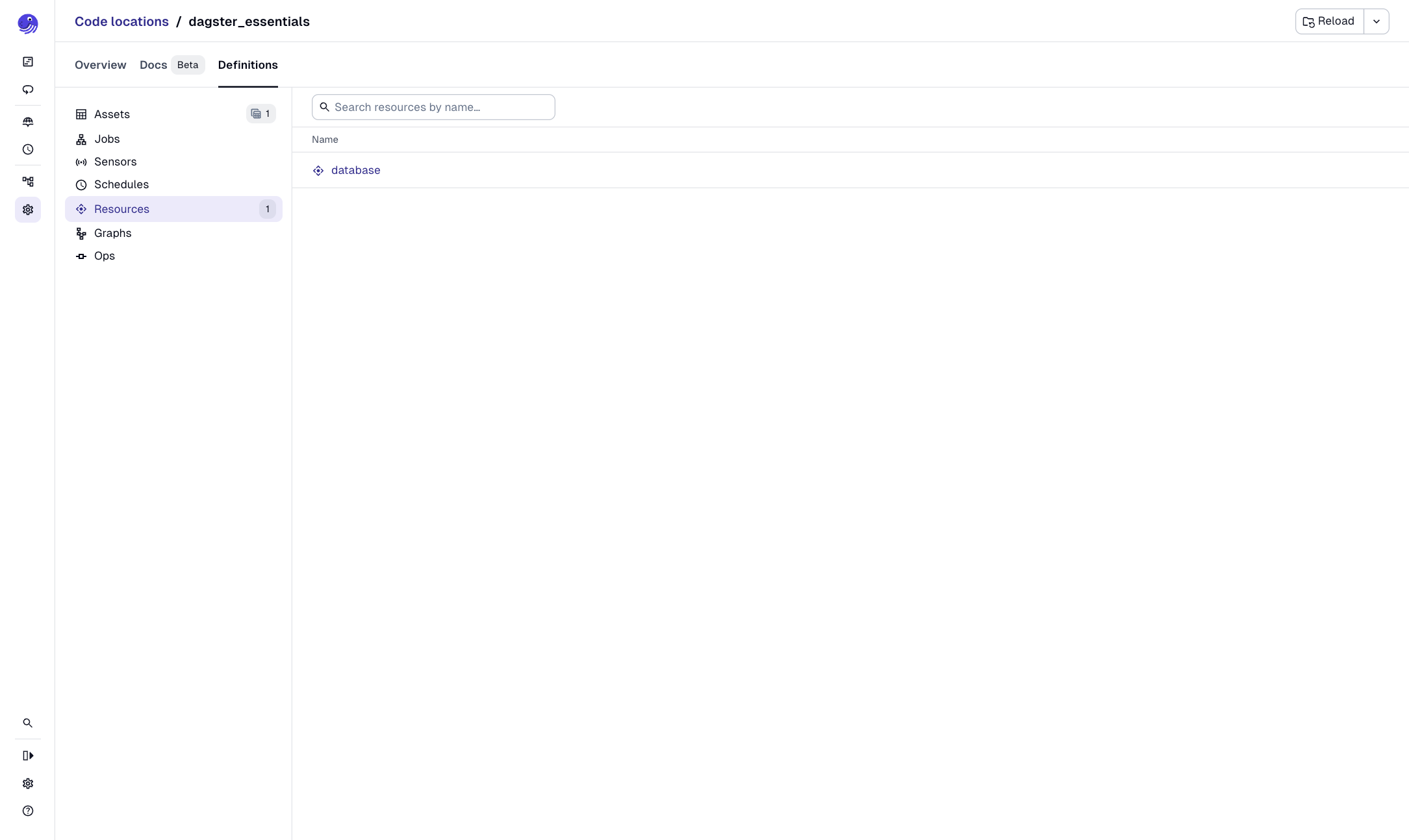 The Configuration tab of the Resource details page